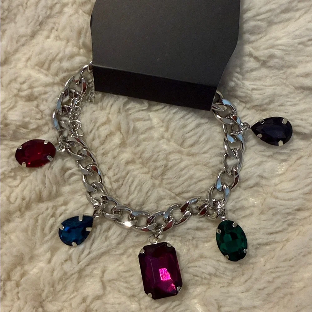 NWT Silver/Multicolor Bracelet - Picture 4 of 4